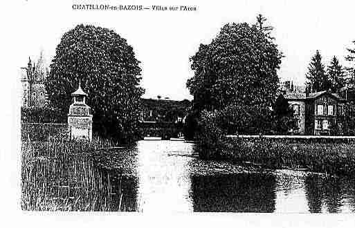 Ville de CHATILLONENBAZOIS Carte postale ancienne