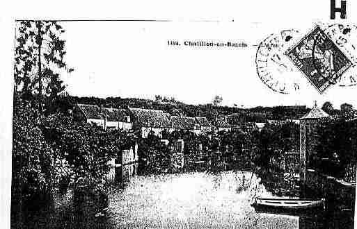 Ville de CHATILLONENBAZOIS Carte postale ancienne