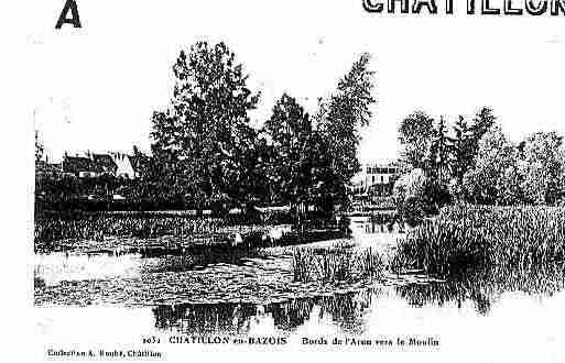 Ville de CHATILLONENBAZOIS Carte postale ancienne