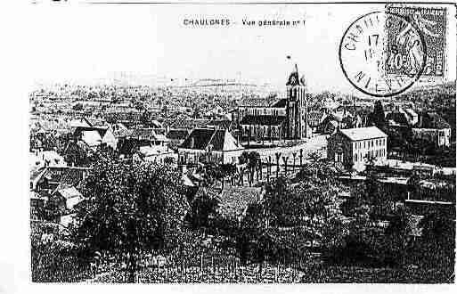 Ville de CHAULGNES Carte postale ancienne