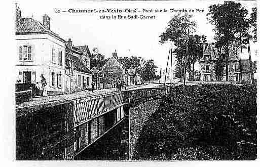 Ville de CHAUMONTENVEXIN Carte postale ancienne