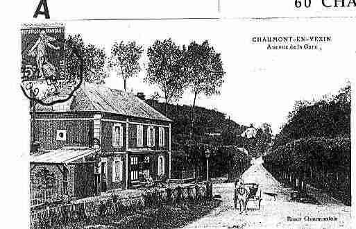 Ville de CHAUMONTENVEXIN Carte postale ancienne