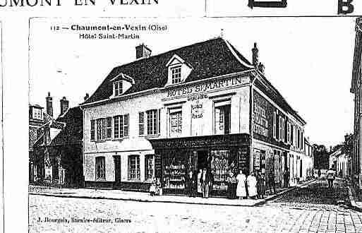 Ville de CHAUMONTENVEXIN Carte postale ancienne