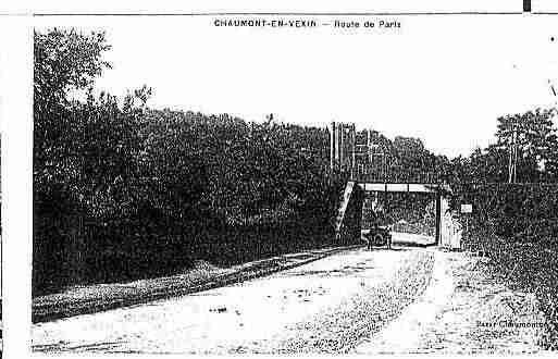 Ville de CHAUMONTENVEXIN Carte postale ancienne