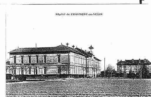 Ville de CHAUMONTENVEXIN Carte postale ancienne