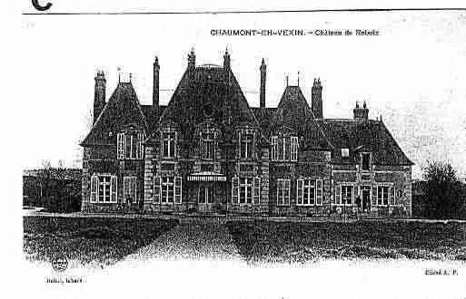 Ville de CHAUMONTENVEXIN Carte postale ancienne
