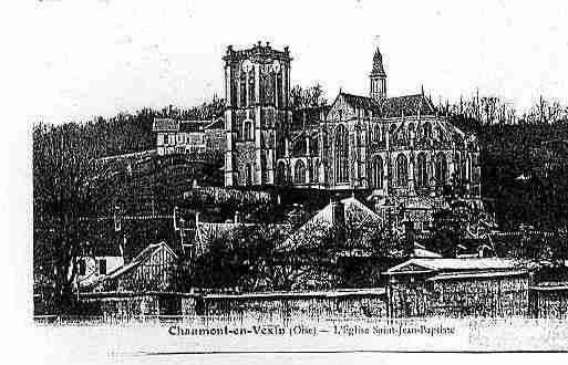 Ville de CHAUMONTENVEXIN Carte postale ancienne