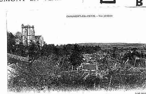 Ville de CHAUMONTENVEXIN Carte postale ancienne