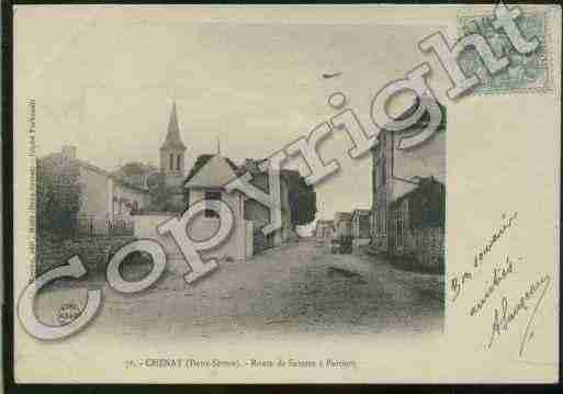 Ville de CHENAY Carte postale ancienne