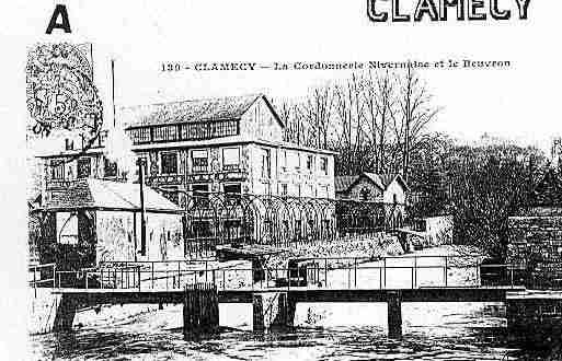 Ville de CLAMECY Carte postale ancienne