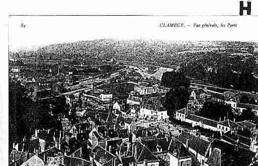 Ville de CLAMECY Carte postale ancienne