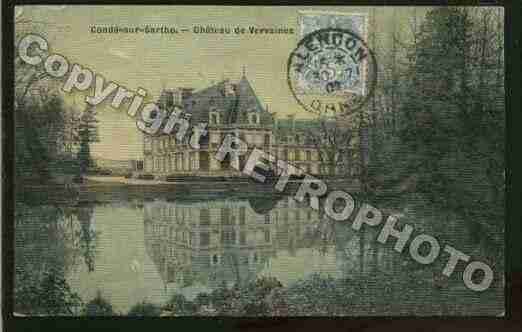 Ville de CONDESURSARTHE Carte postale ancienne