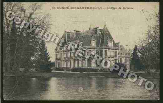 Ville de CONDESURSARTHE Carte postale ancienne