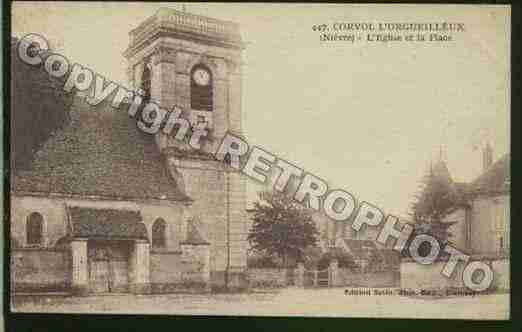 Ville de CORVOLL\'ORGUEILLEUX Carte postale ancienne