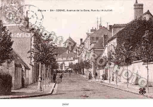 Ville de COSNESURLOIRE Carte postale ancienne