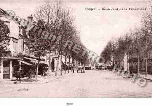 Ville de COSNESURLOIRE Carte postale ancienne