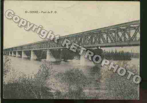 Ville de COSNESURLOIRE Carte postale ancienne