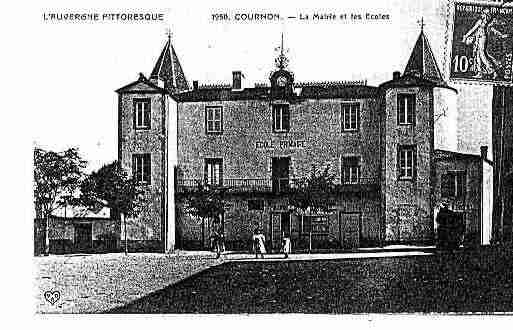 Ville de COURNOND\\\'AUVERGNE Carte postale ancienne