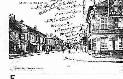Ville de CREIL Carte postale ancienne