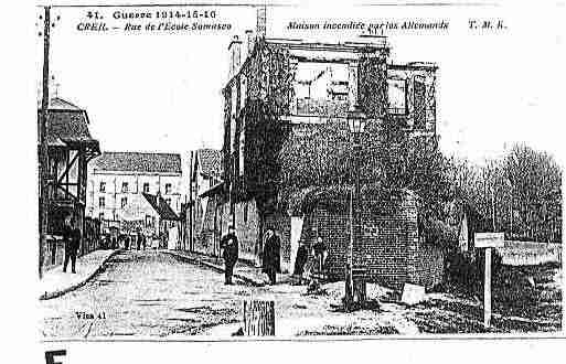 Ville de CREIL Carte postale ancienne