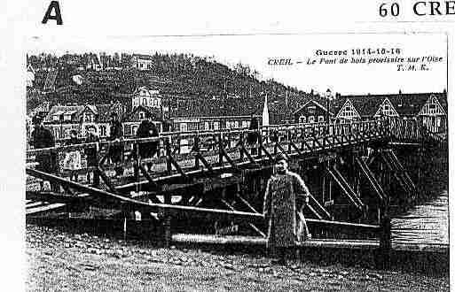 Ville de CREIL Carte postale ancienne