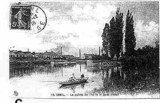 Ville de CREIL Carte postale ancienne