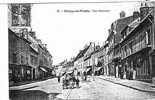 Ville de CREPYENVALOIS Carte postale ancienne