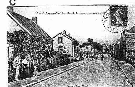 Ville de CREPYENVALOIS Carte postale ancienne