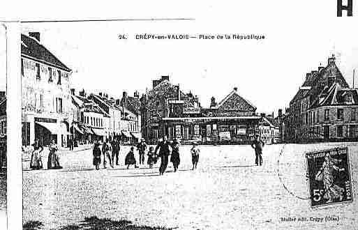 Ville de CREPYENVALOIS Carte postale ancienne