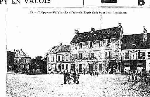 Ville de CREPYENVALOIS Carte postale ancienne