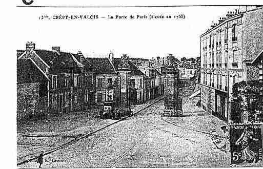 Ville de CREPYENVALOIS Carte postale ancienne