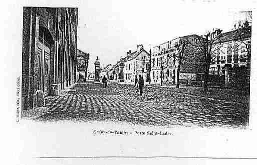 Ville de CREPYENVALOIS Carte postale ancienne