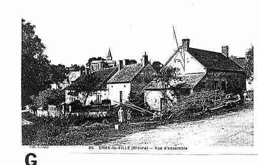 Ville de CRUXLAVILLE Carte postale ancienne