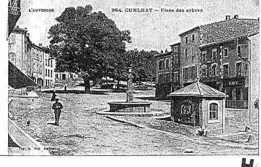 Ville de CUNLHAT Carte postale ancienne