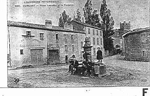 Ville de CUNLHAT Carte postale ancienne