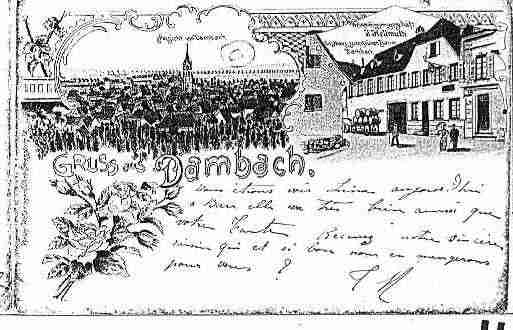 Ville de DAMBACHLAVILLE Carte postale ancienne