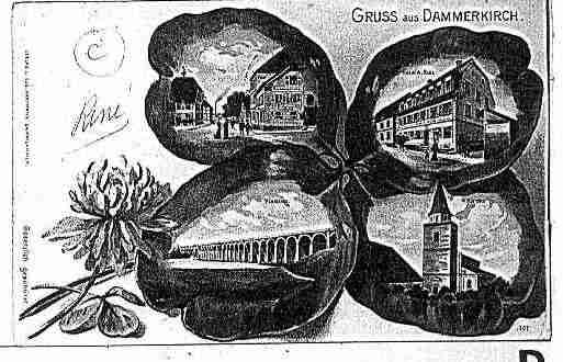 Ville de DANNEMARIE Carte postale ancienne