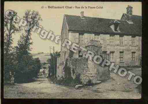 Ville de DELINCOURT Carte postale ancienne