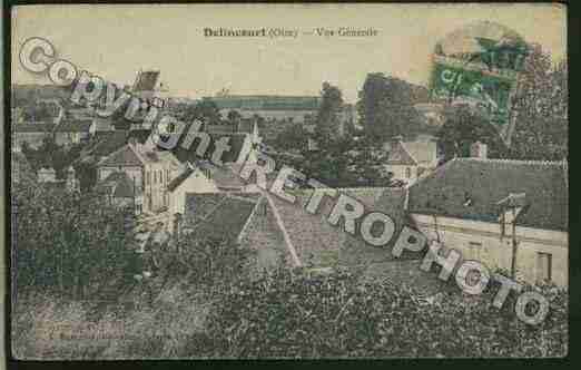 Ville de DELINCOURT Carte postale ancienne