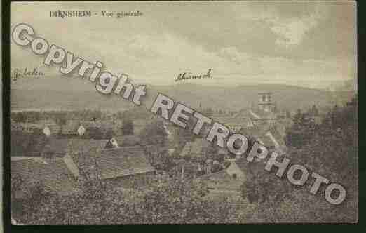 Ville de DINSHEIM Carte postale ancienne