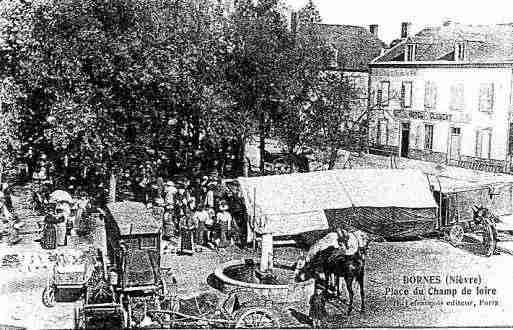 Ville de DORNES Carte postale ancienne