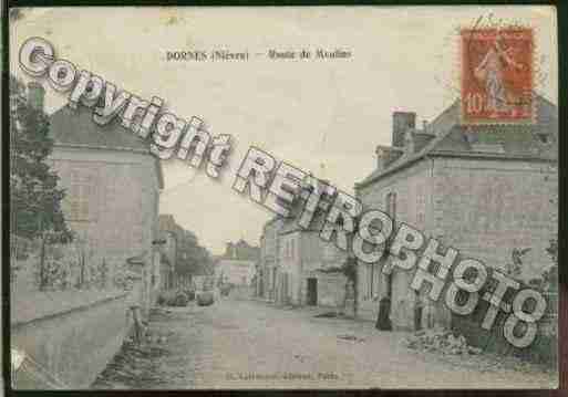 Ville de DORNES Carte postale ancienne