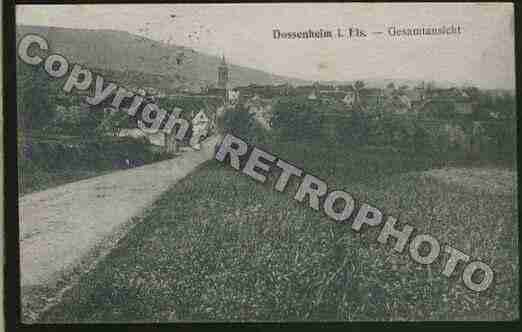 Ville de DOSSENHEIMSURZINSEL Carte postale ancienne