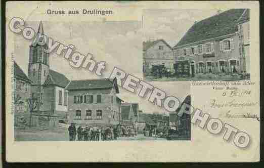 Ville de DRULINGEN Carte postale ancienne