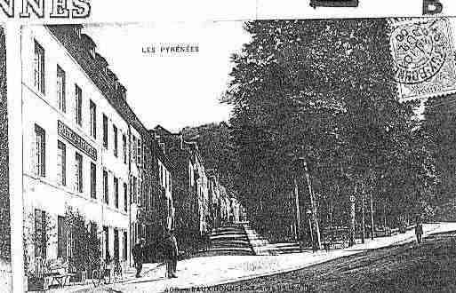Ville de EAUXBONNES Carte postale ancienne
