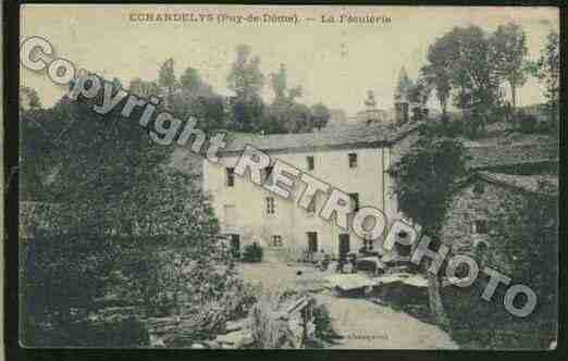 Ville de ECHANDELYS Carte postale ancienne