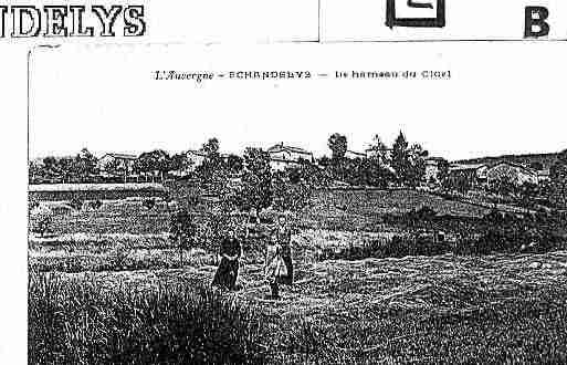 Ville de ECHANDELYS Carte postale ancienne