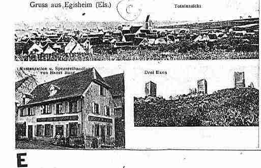 Ville de EGUISHEIM Carte postale ancienne