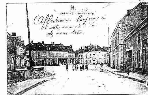 Ville de ENTRAINSSURNOHAIN Carte postale ancienne