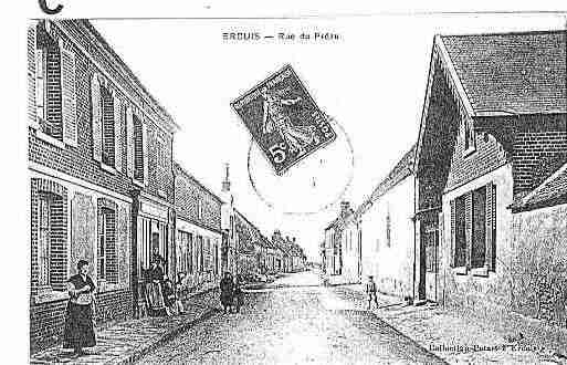 Ville de ERCUIS Carte postale ancienne